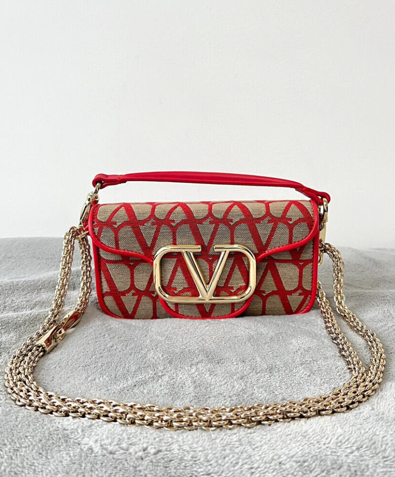 Valentino Small Loco Toile Iconographe Shoulder Bag